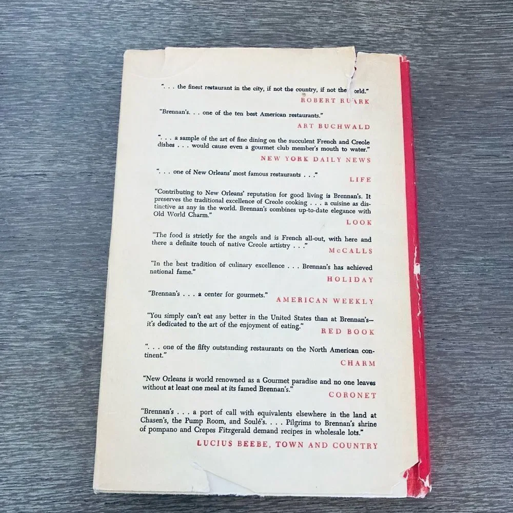 Vintage Brennan’s New Orleans Cookbook